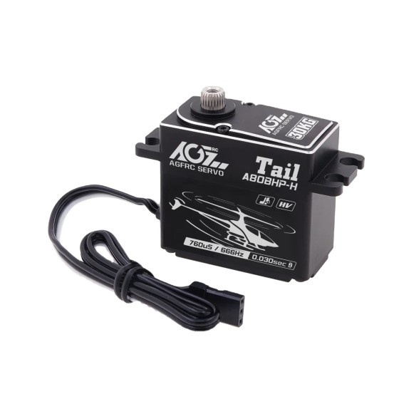 Original AGFRC A80BHP-H 18.5KG 0.030Sec Super Fast Speed HV Brushless Standard Tail for RC Helicopter